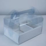 transparent gift handle box 10x6x3 3