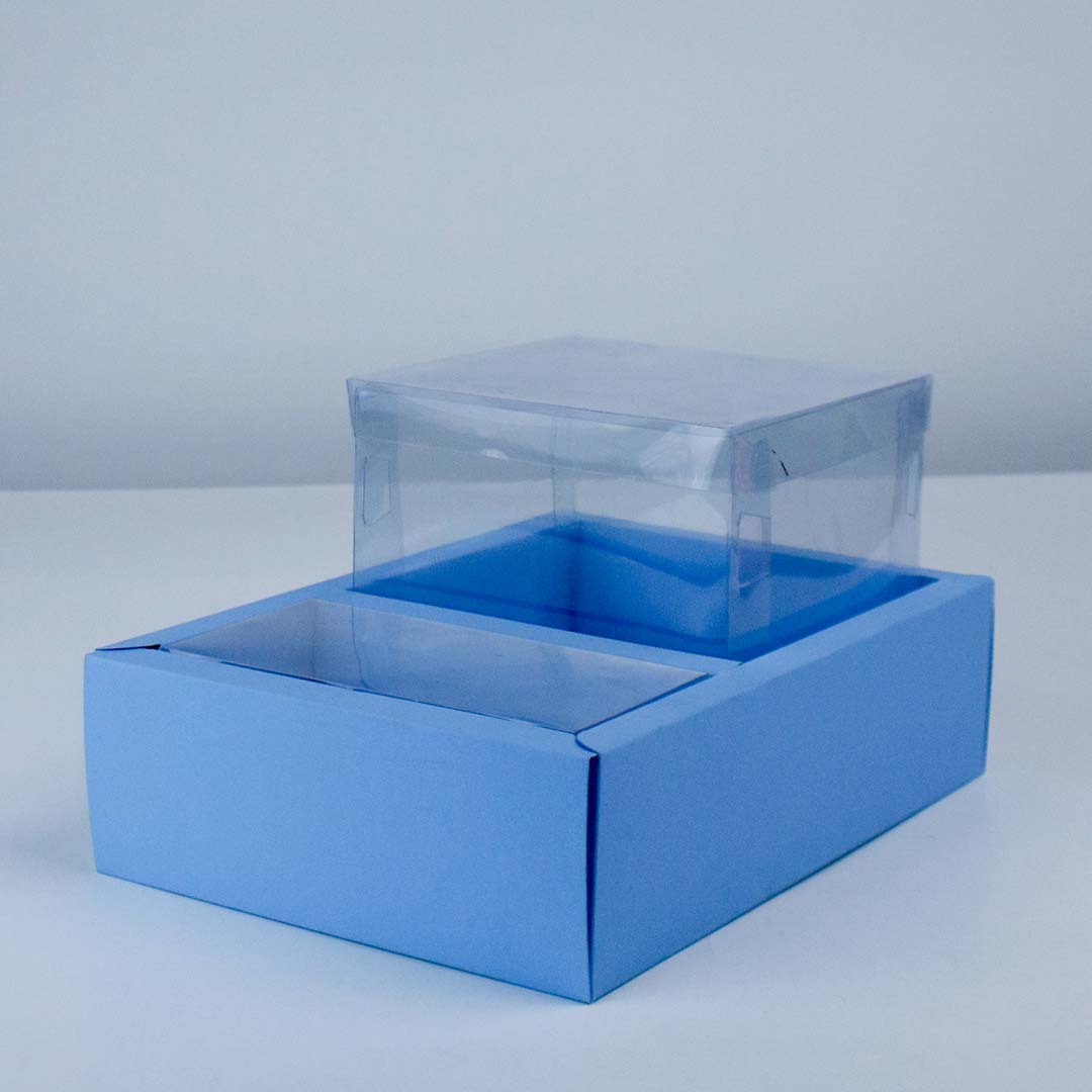 transparent gift handle box 10x6x3 5