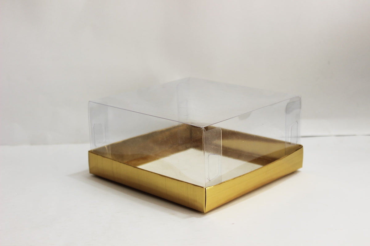 Transparent Gift Box for Cakes, Sweets & Gifts (8"x8"x4")