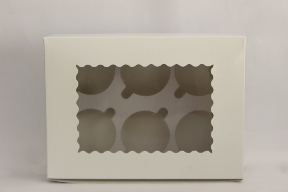 Bakery Box for 6 Cupcakes (6x9x3 inches) 14
