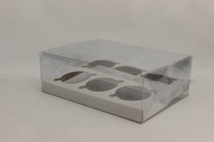 Transparent Cupcake Box for 6 Cupcakes (6"x9"x3")