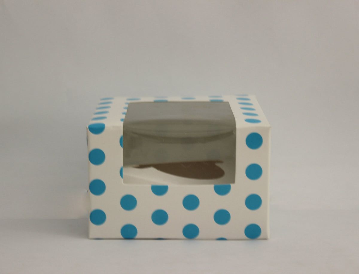 Bakery Gift Box For Sweets, Cupcake & Candles- 4x4 inches 4