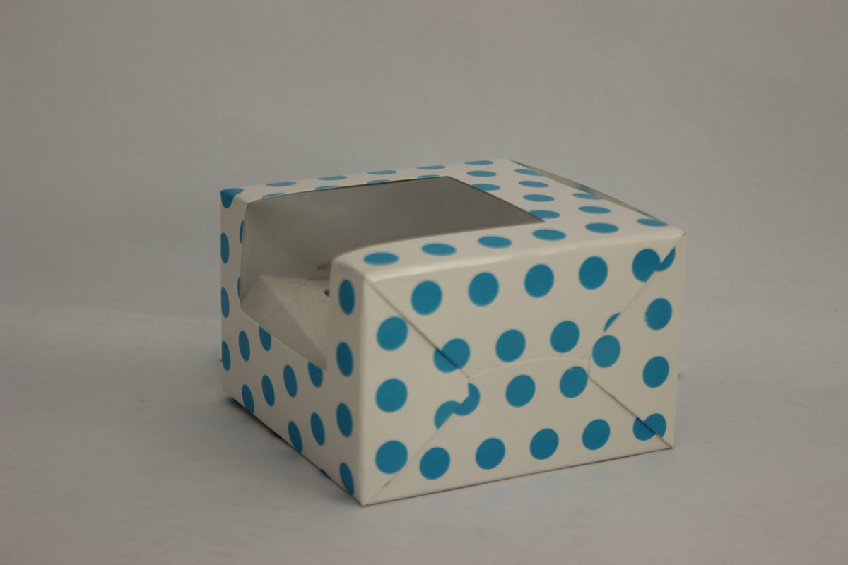Bakery Gift Box For Sweets, Cupcake & Candles- 4x4 inches 5
