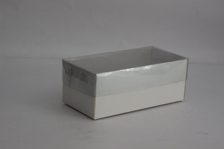 Transparent pvc lid Box (5"x2"x2") for macaroons and other small items