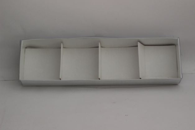 Transparent Pvc Lid Gift Box with 4 Brownie Compartments. 4