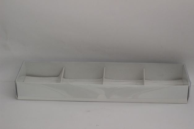 Transparent Pvc Lid Gift Box with 4 Brownie Compartments.