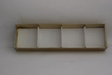 Transparent Pvc Lid Gift Box with 4 Brownie Compartments. 6