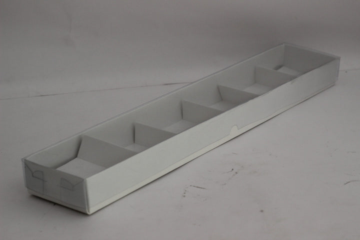 Transparent Cover box for 6 brownies - 18x3x2 Inches