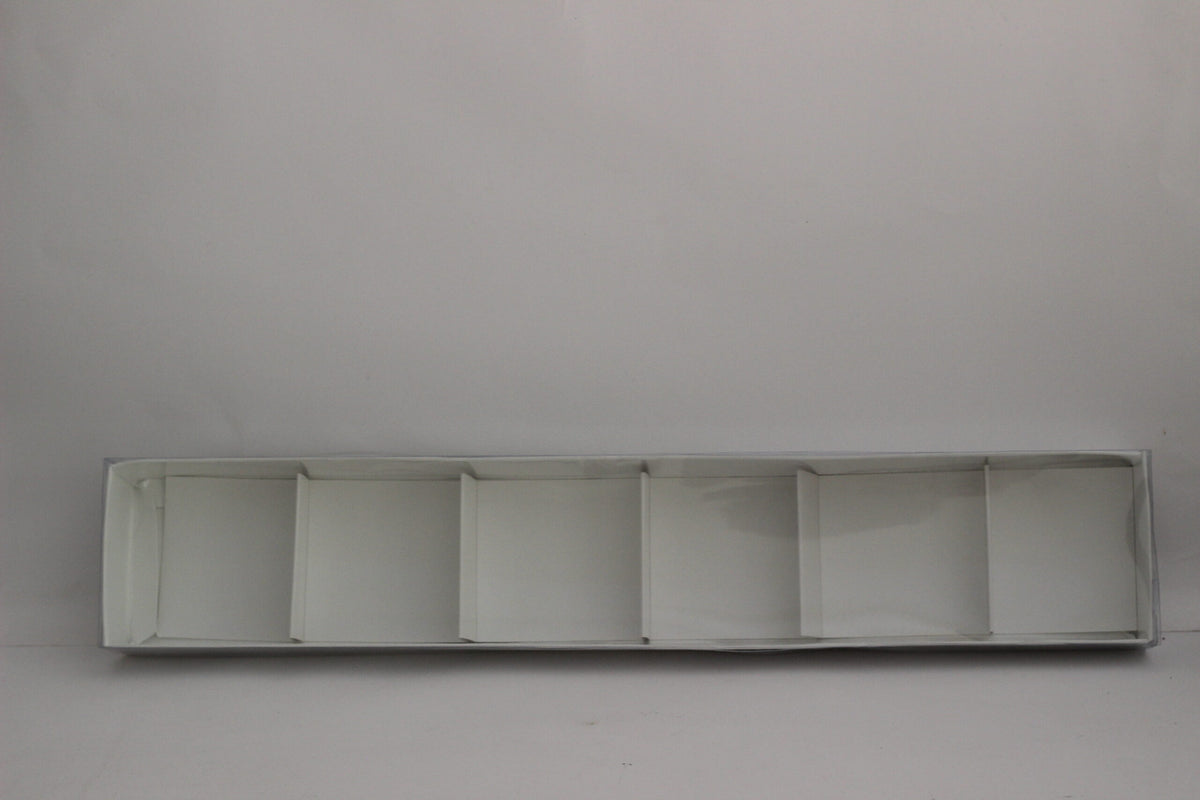 Transparent Cover box for 6 brownies - 18x3x2 Inches 4