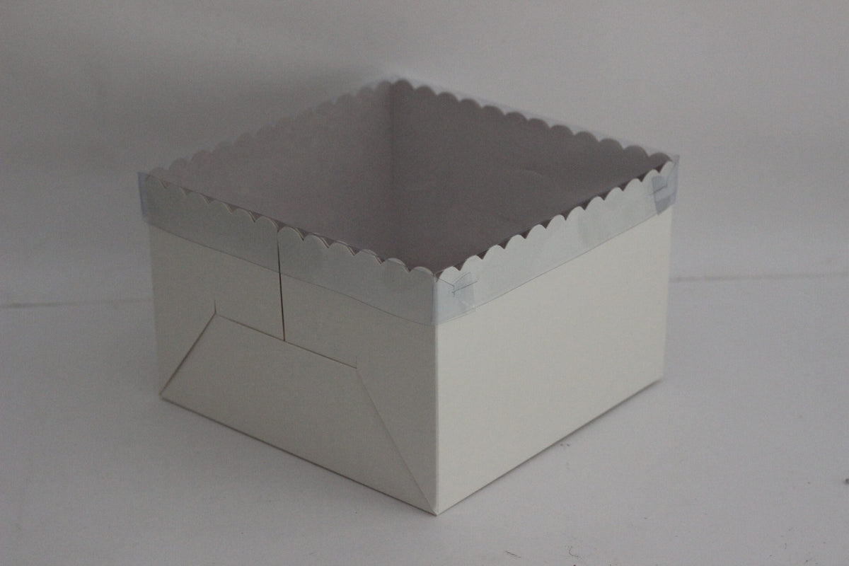 Transparent Cover Gift box for Bento Cakes (6"x6"x4") Inches 3