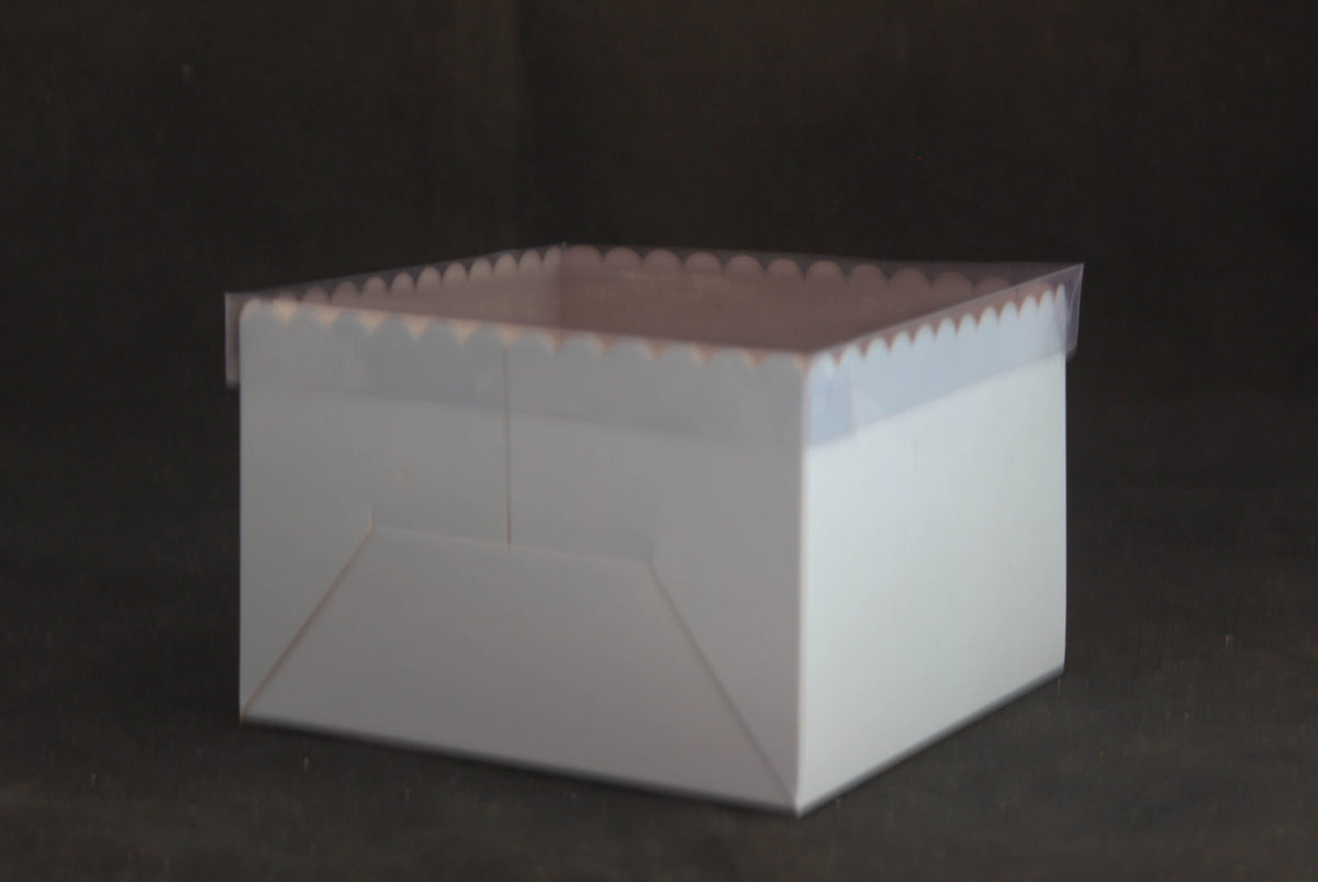 Transparent Cover Gift box for Bento Cakes (6"x6"x4") Inches 2