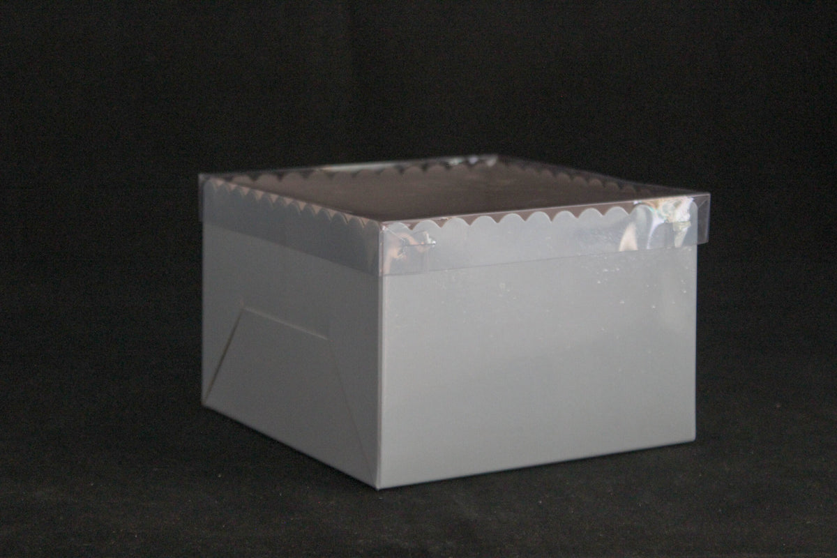 Transparent Cover Gift box for Bento Cakes (6"x6"x4") Inches 6