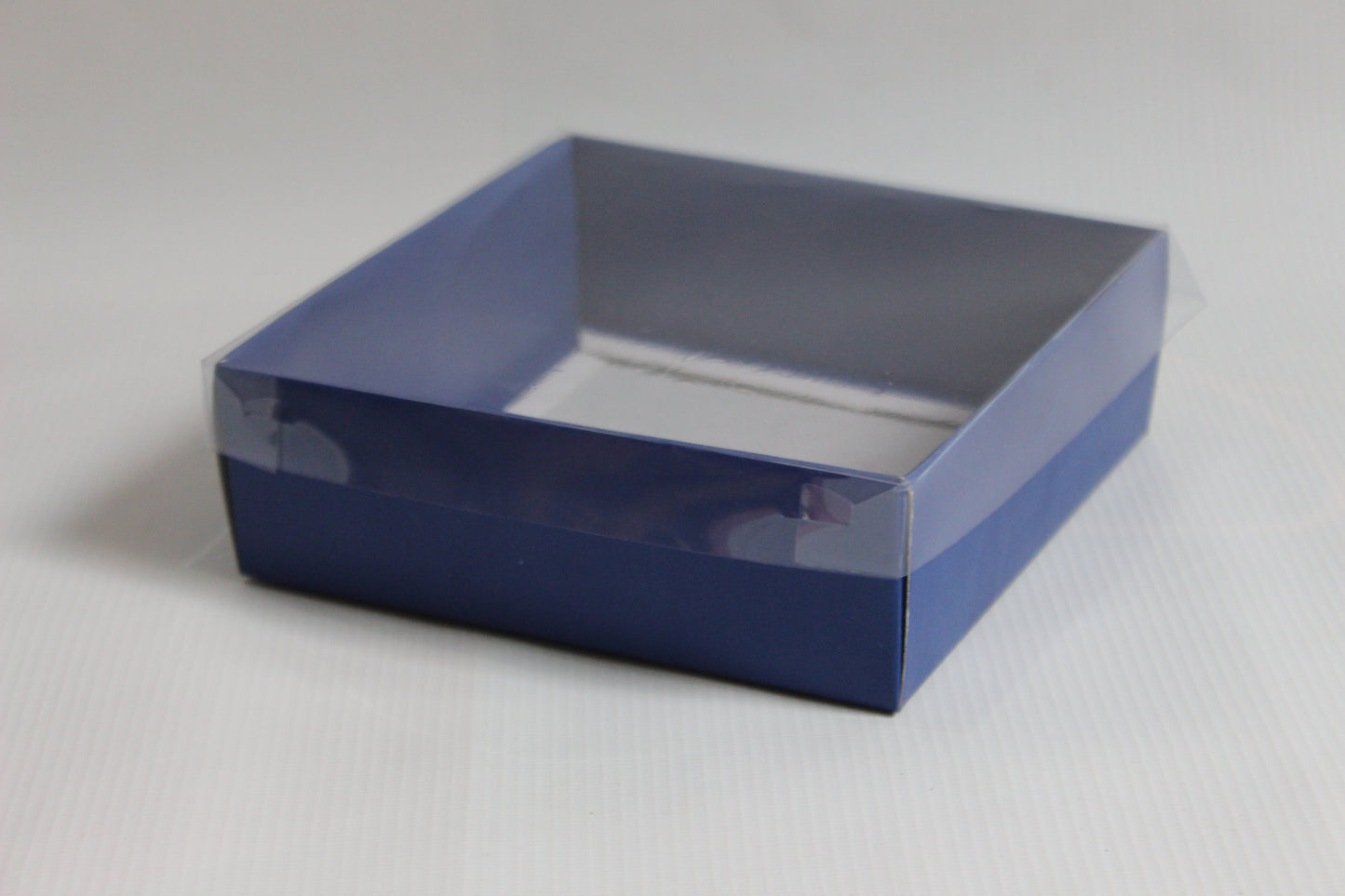 Transparent Box with Clear Top (4x4x2 inches) – Perfect for Candles, Brownies, Gifts – PVC Lid Packaging