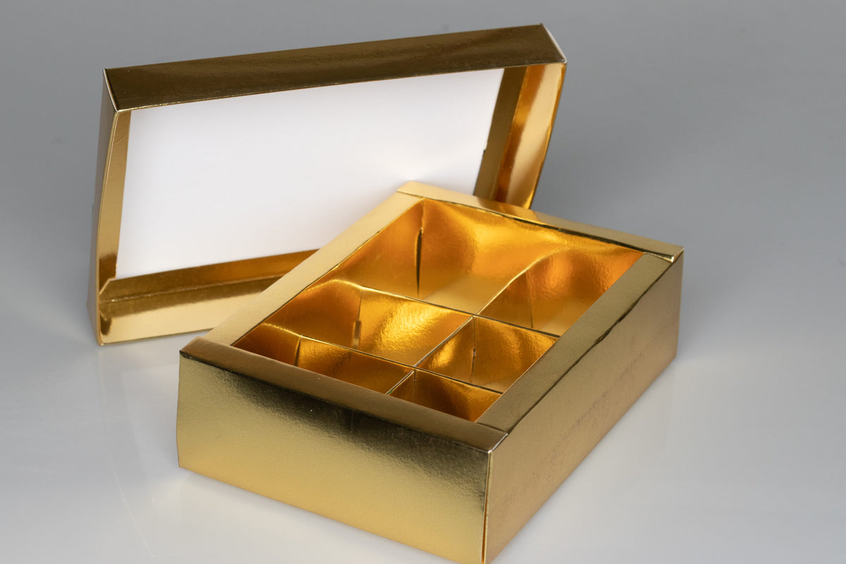 Sweet Gift Box with 6 Removable Compartments (6"x4"x2") 7