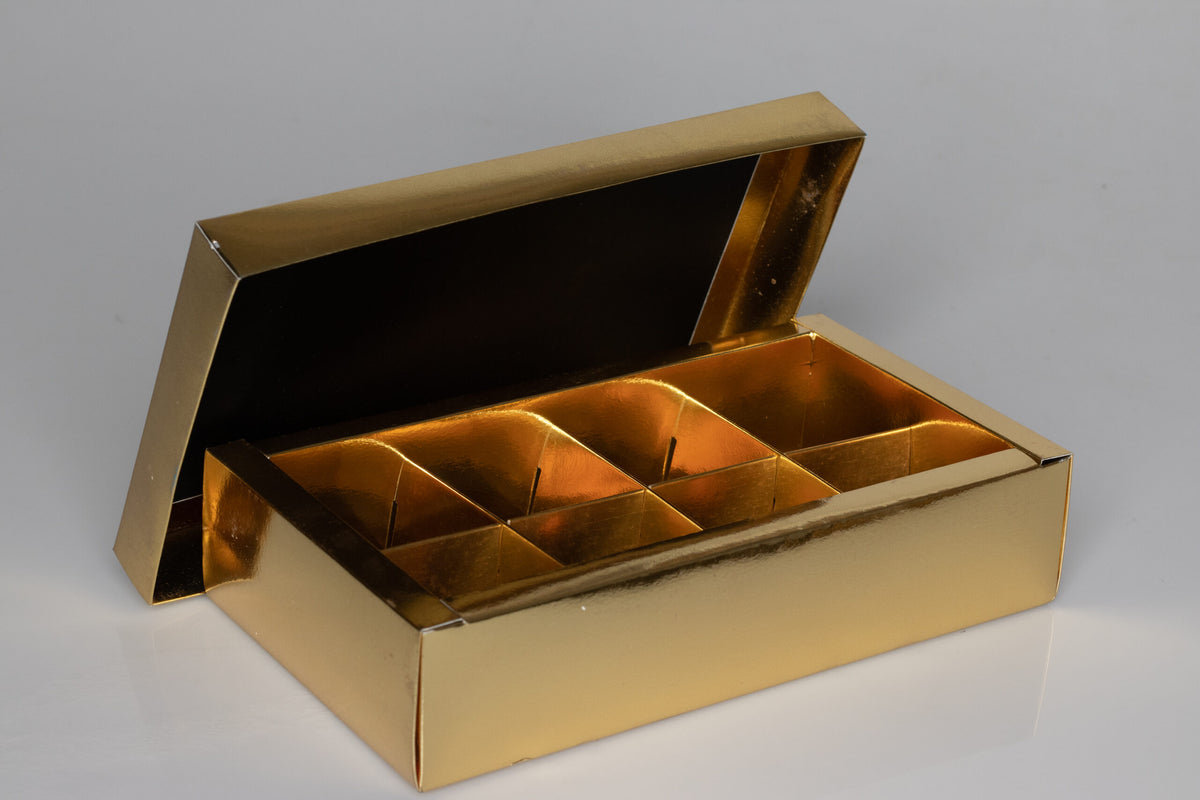 Sweet Gift Box with 8 Removable Compartments (8"x4"x2") 9