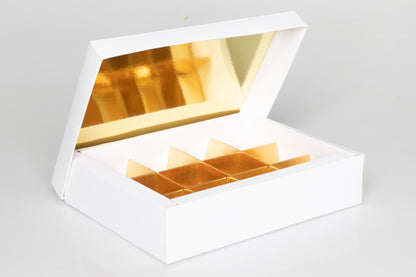 Sweet Gift Box with 12 Removable Compartments-Perfect for Sweets, Dates, and Dry Fruits