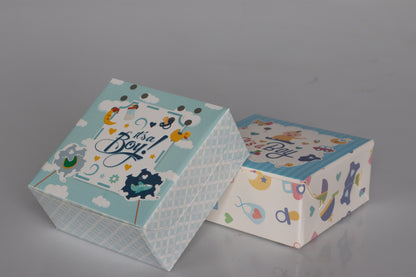 Birth Announcement Gift Box: "It's A Boy" – Custom Baby Box Packaging