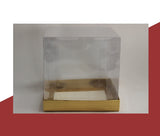 Transparent Gift Box for Cakes, Sweets & Gifts (6"x6"x6") 2