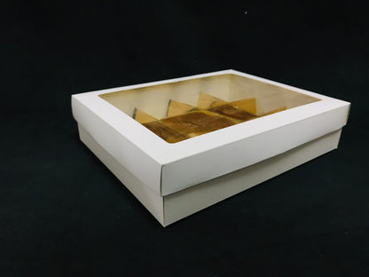 Gift box for sweets, dates with 12 partitions