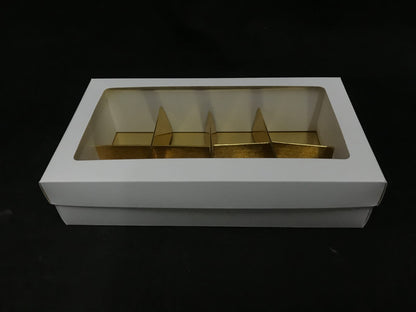 Gift box for sweets, dates with 12 partitions