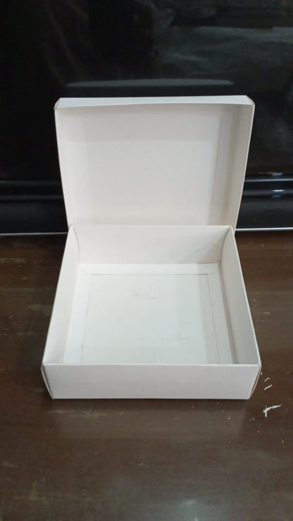 Gift Boxes in Multiple Sizes (4"x4"x2", 6"x6"x2") – Elegant Packaging for Sweets and Treats