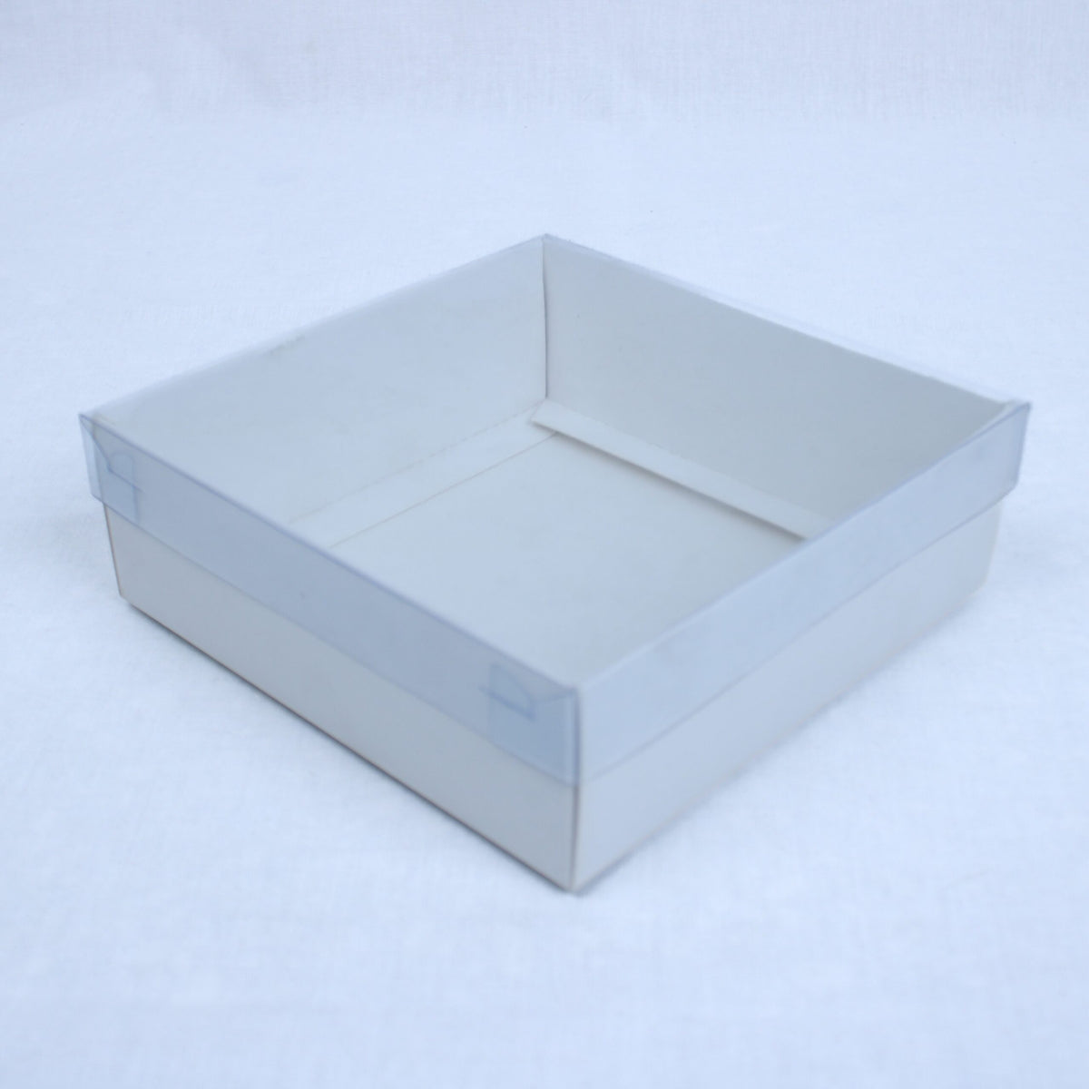 Multicolor Transparent Cover box for gifts and brownies - 6x6x2 inches 11
