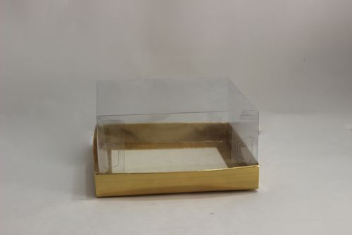 Transparent Gift Box (8" x 8" x 4") –Premium 5-Sided PVC Packaging for Cakes, Sweets & Gifts