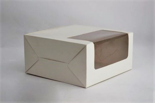 cake box, white, 8x8x4