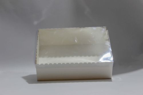 Transparent Box with Clear Top (6"x9"x3") – Premium PVC Packaging for Sweets, Cupcakes, and Gifts