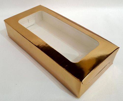 Brownie Box for 2 Brownies (Chocolate Box, White, Black, Golden) – Premium Dessert Packaging