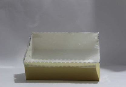 Transparent Box with Clear Top (12x9x3 inches) – Premium Packaging for Sweets, Gifts, Brownies, Cupcake and More