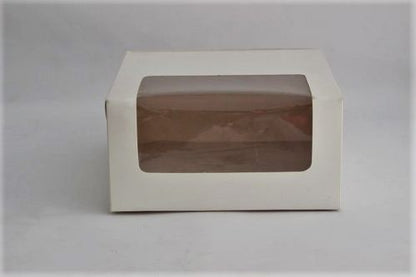 cake box, white, 8x8x4