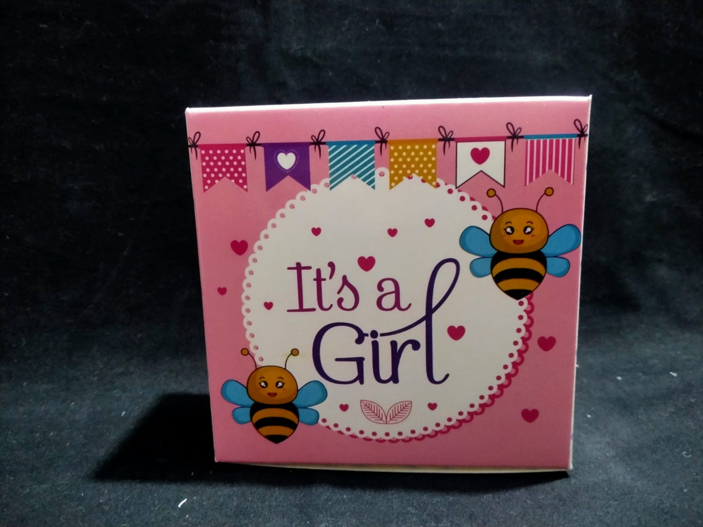 BOX FOR BIRTH ANOUNCEMENT , ITS A GIRL