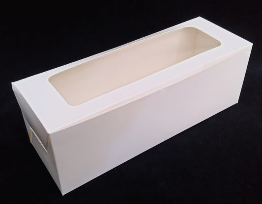 cupcake box, for 3 cupcakes, white, 9x3x3