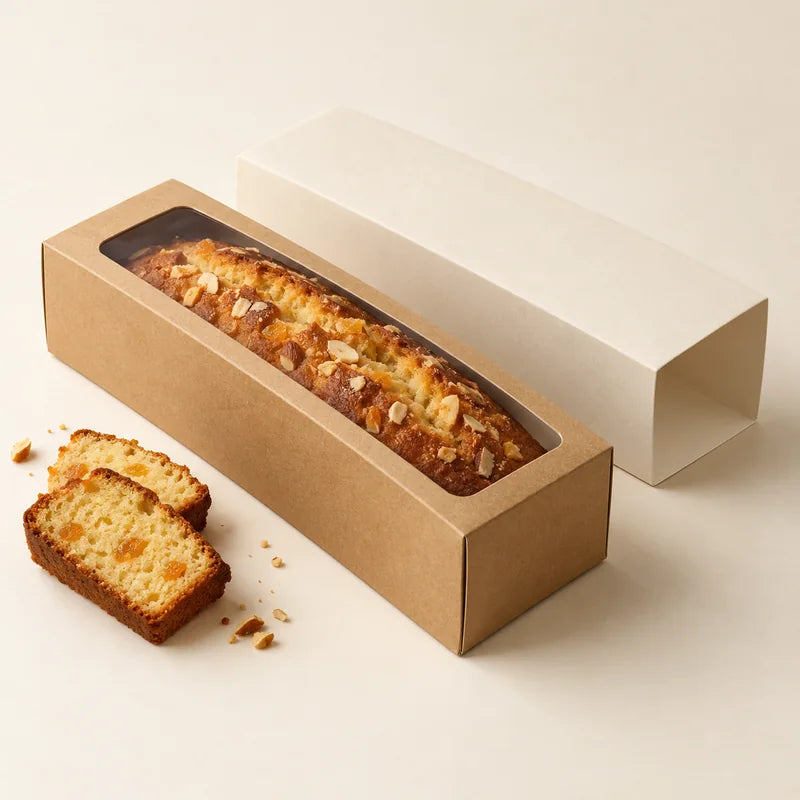 loaf and tea cake boxes packaging presentation