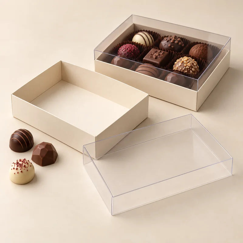 Transparent Lid Boxes packaging presentation
