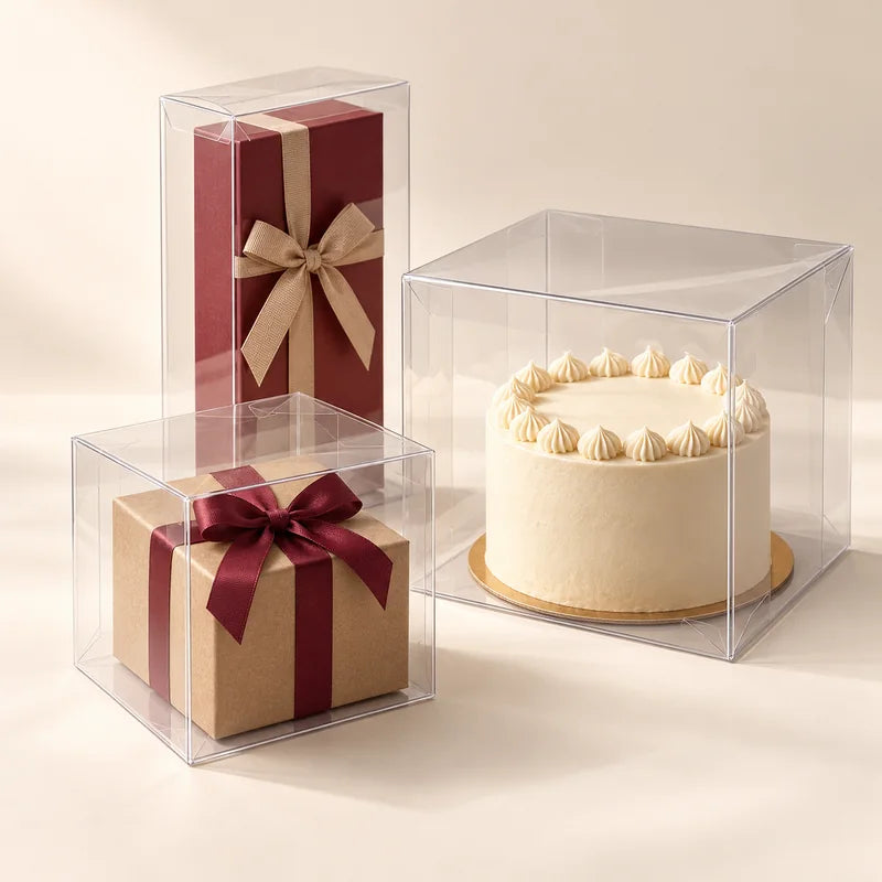 Transparent PVC Boxes packaging presentation