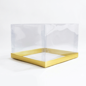 Multicolor Transparent Gift Box  for Cakes & Gifts (10"x10"x7") Inches