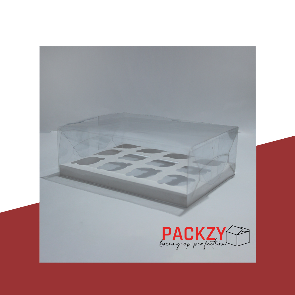Bakery Box for 12 Mini Cupcakes - White (6"x9"x3") - Image 5