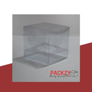 Clear, PVC Plastic Cupcake and Candle Box  – Transparent Packaging for Cupcakes, Candles, and Sweets