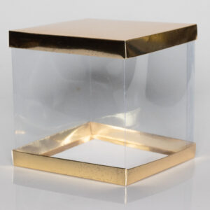 Premium Transparent Gift Box – 6 × 6 × 6 Inches | PVC Display Box for Cakes & Gifts