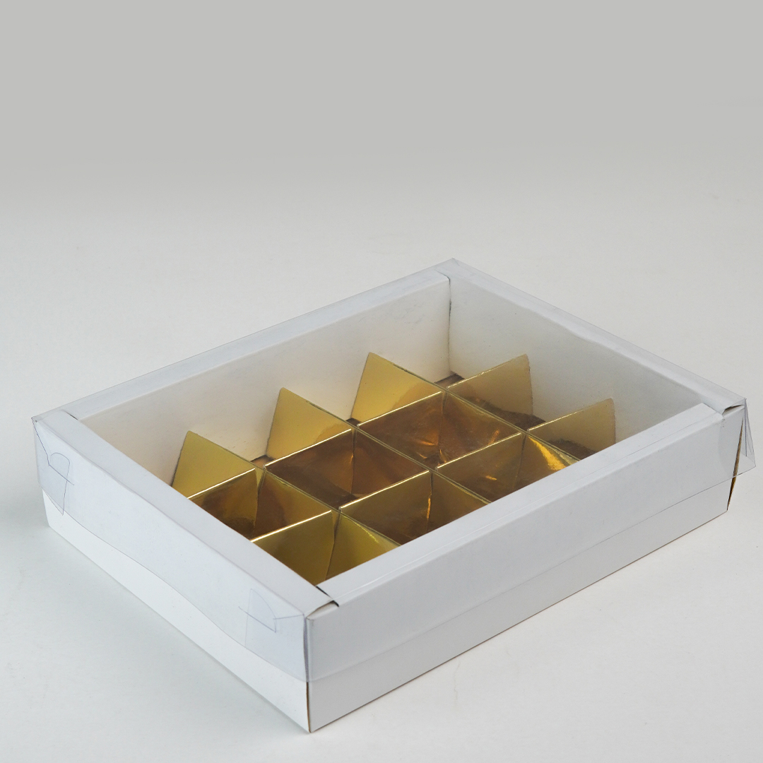 🍬 Sweet Gift Box with 12 Removable Compartments (6" x 8" x 2")