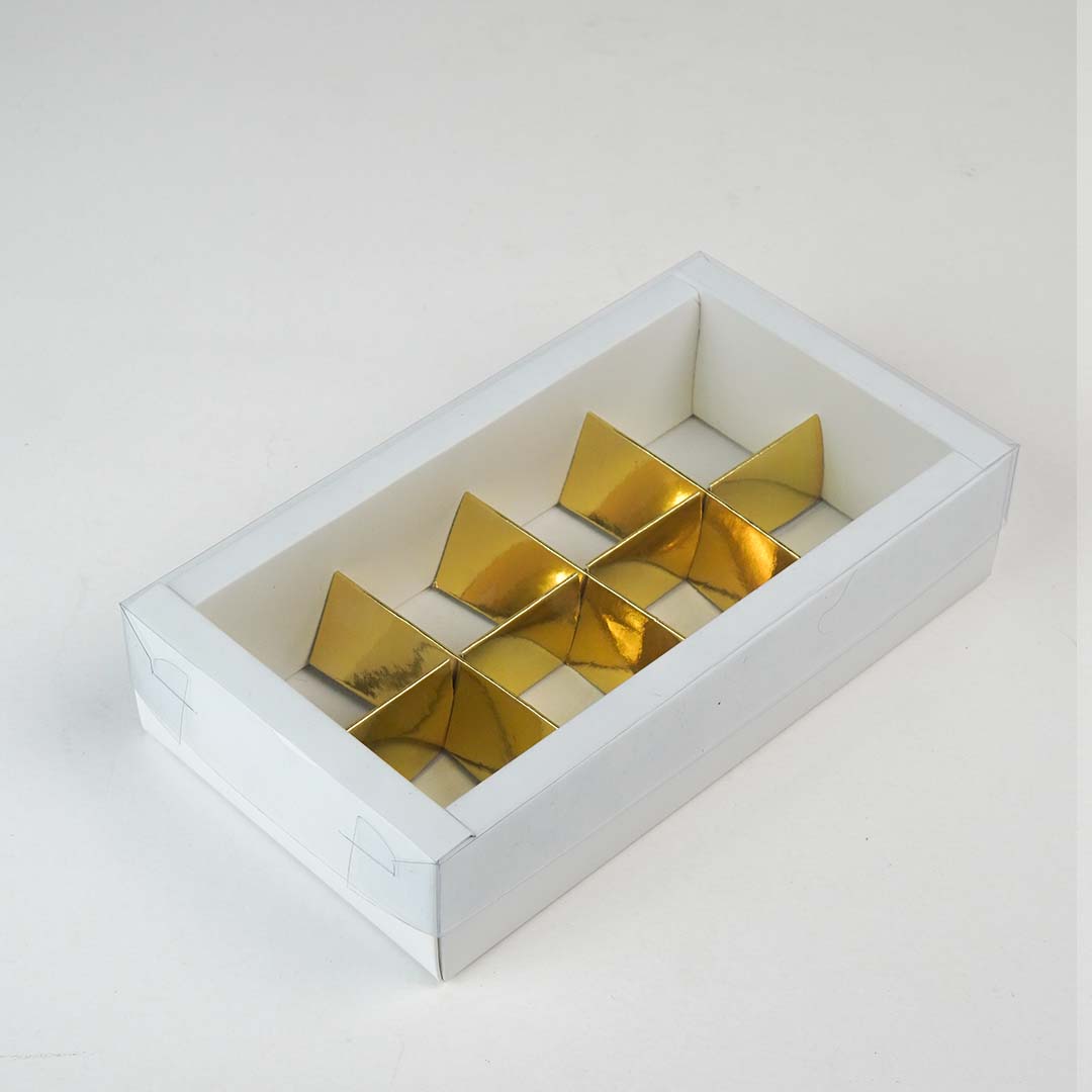 Sweet Gift Box with 8 Removable Compartments (8"x4"x2")