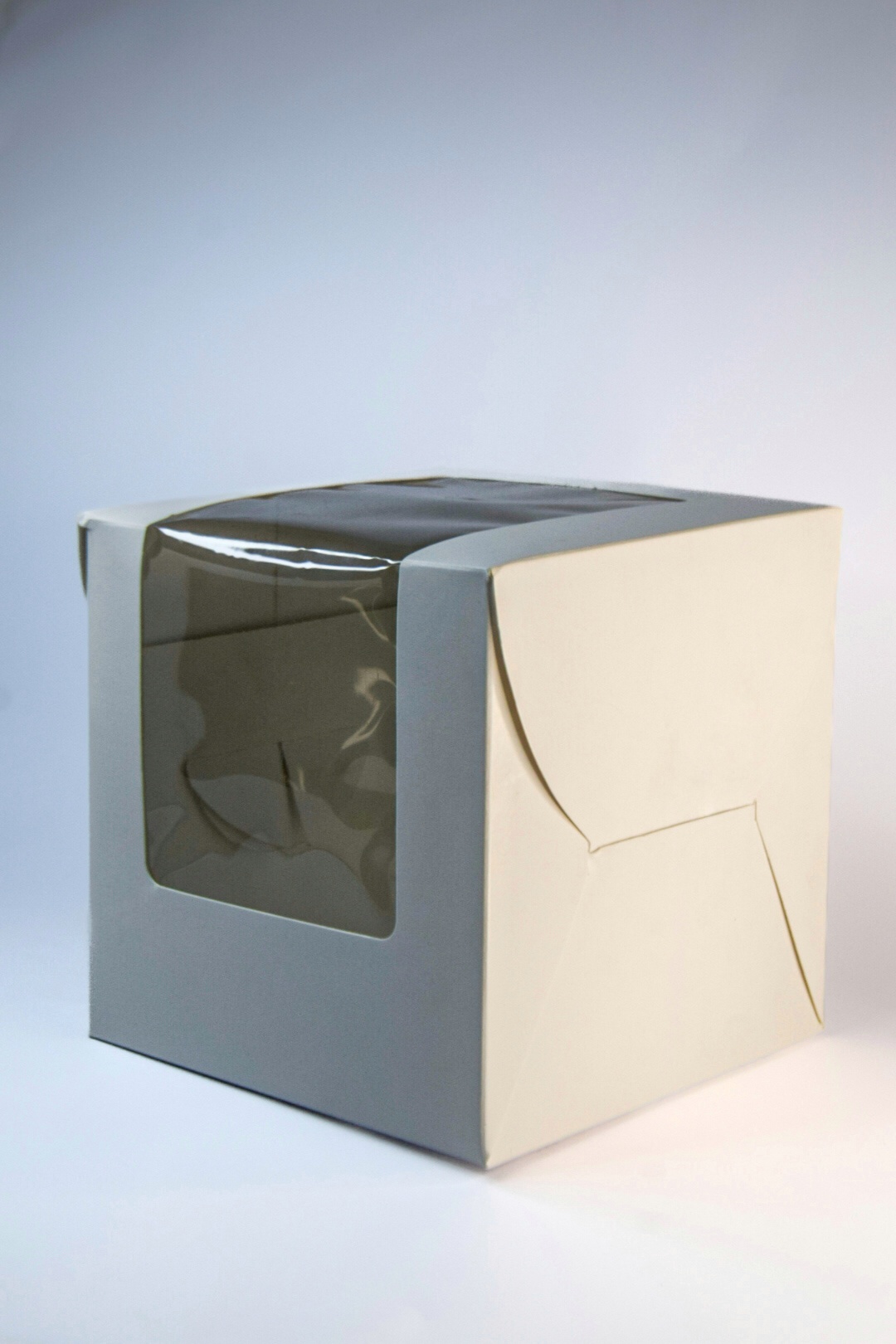 Bakery Cake Box with Transparent Window (6"x6"x6")