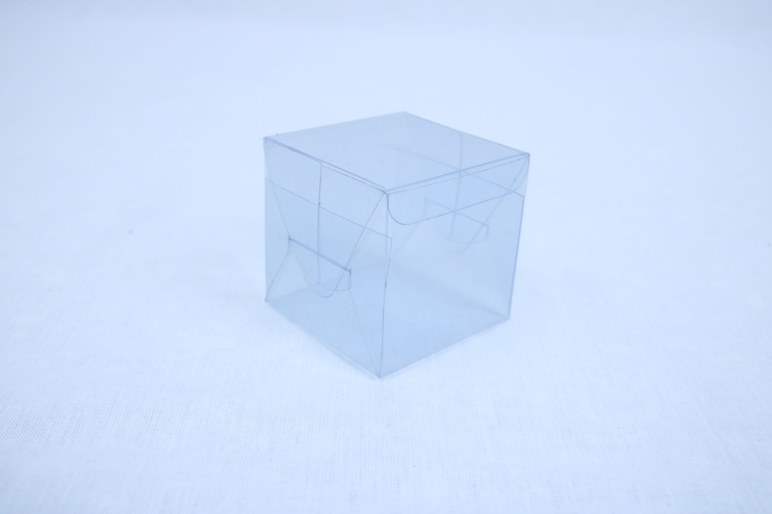 Transparent PVC Candle Box (2.5"x2.5"x2.5") – Premium Gift Box for Candles & Small Items