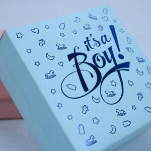 Baby Announcement Sweets Gift Box: “It’s A Boy” – Custom Baby Gift Packaging