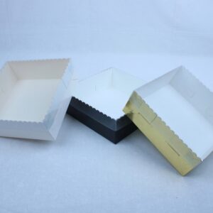 Clear Box with Lid for Cakes, Pastries, & Gifts (8x8x3)