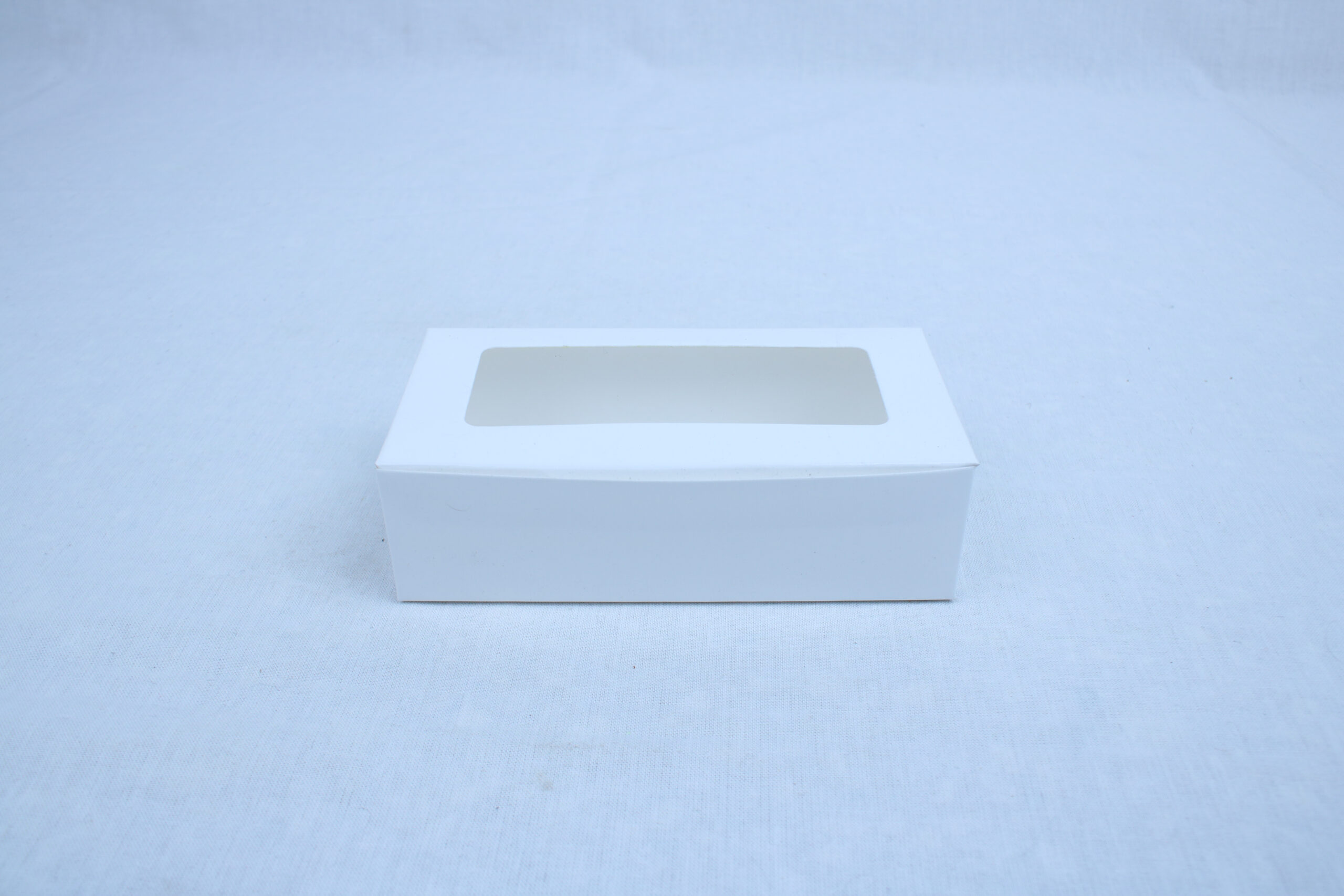Small Bakery Box with Window for Mini Macaroons, Chocolates & Khajoor – 5×2×1.5 Inches - Image 2