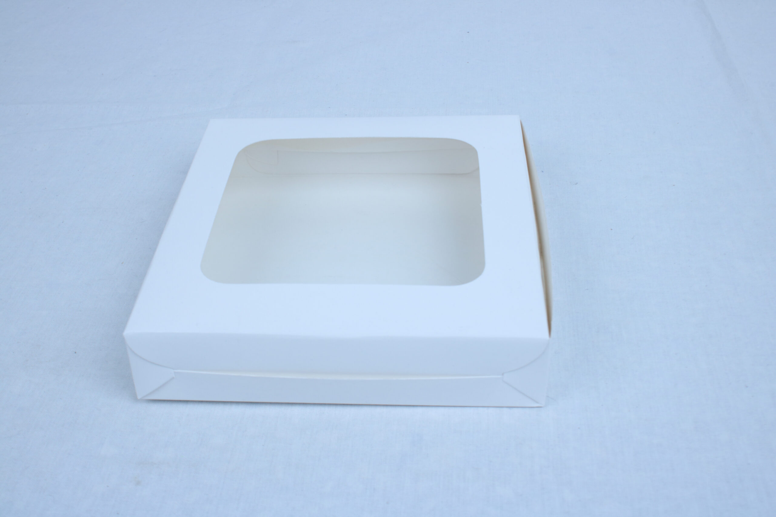 Bakery Box for Brownies, Sweets & Chocolates (7×7×2 Inches) – White & Golden - Image 3