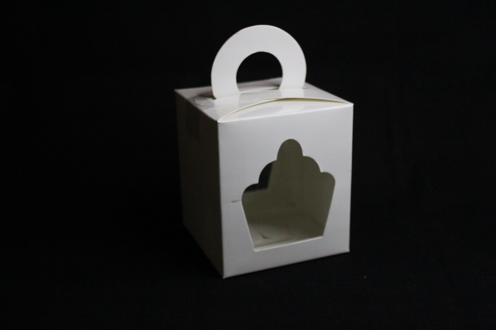 Bakery Gift Handle Box for One Cupcake (4"x4"x4") - Image 5